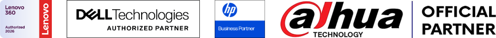 Lenovo 360, Dell Technologies Authorized Partner, HP Business Partner, Dahua Technology Official Partner