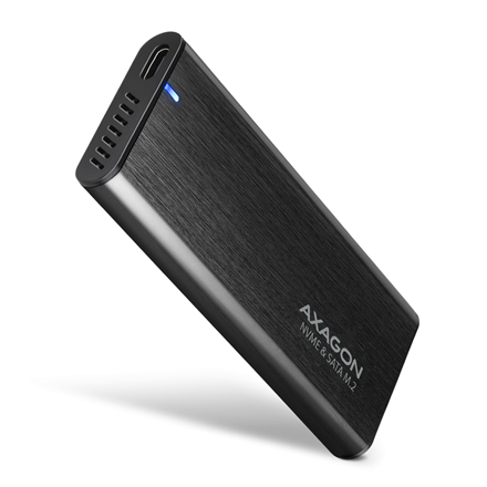 Axagon External USB-C 3.2 Gen 2 metal box for M.2 NVME & SATA SSD disks EEM2-SB2