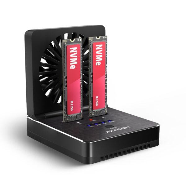 Axagon SSD acc dock station USB-C 2XM.2 NVME ADSA-M2C22