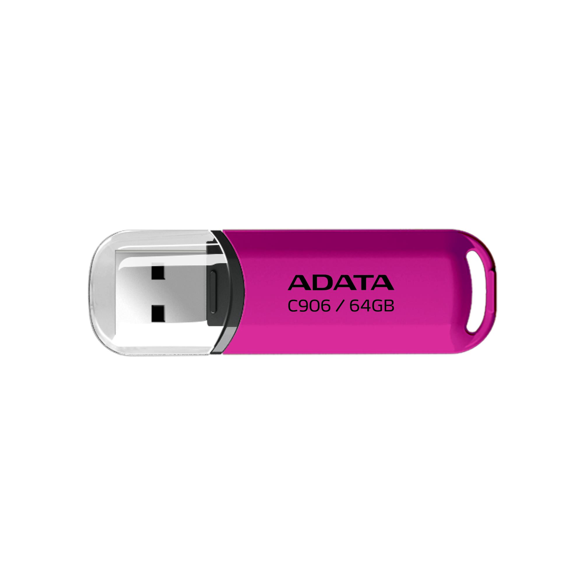 b6f21206-bfaa-4a99-9c88-d4305dccb4e6 ADATA Memory drive flash USB2 64GB pink AC906-64G-RPP a-data - Image 1