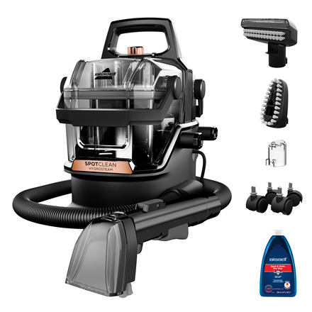 Bissell Portable Carpet and Upholstery Cleaner, SpotClean HydroSteam Pro, Corded operating, Washing function, 1000 W, Black