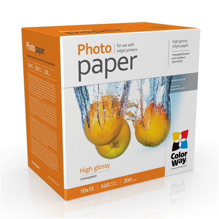 ColorWay Photo Paper, 500 sheets High Glossy 200 g m² 10x15