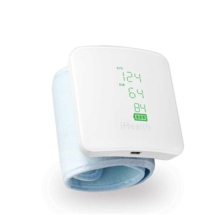 iHealth Wrist Blood Pressure Monitor BP7S, White