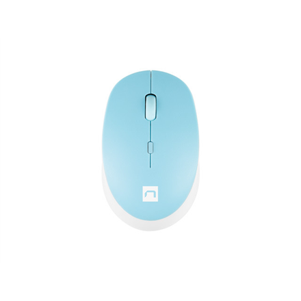 Natec Mouse, Harrier 2, Wireless, Bluetooth, White/Blue